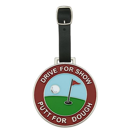 silver plated metal bag tags with enamel colors