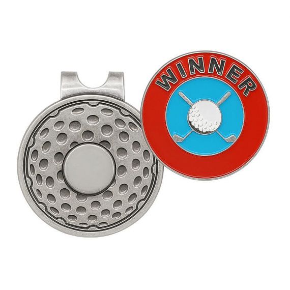 custom logo metal hat clip golf ball marker for club gifts