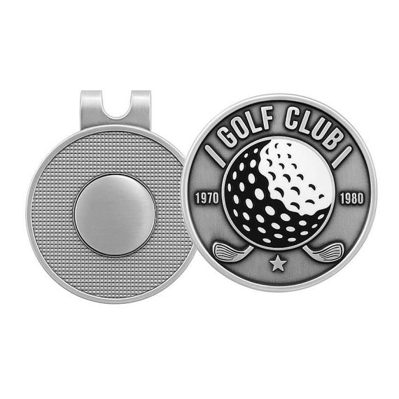 iron metal magnetic golf hat clip marker