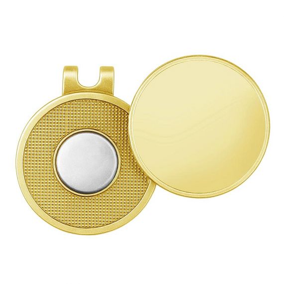 blank metal magnetic hat clip with golf ball marker