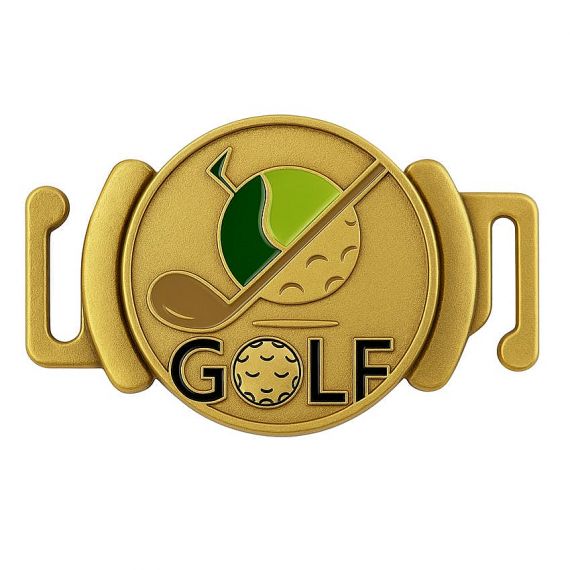 soft enamel metal golf marker shoe clip for club gifts
