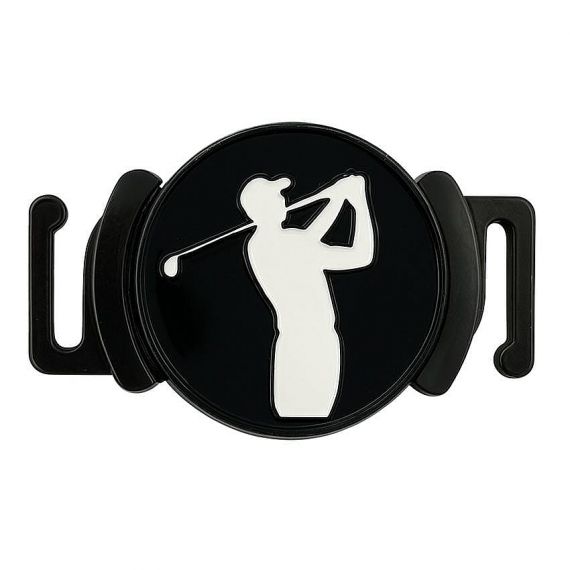 black plated iron metal magnetic golf shoe clip marker