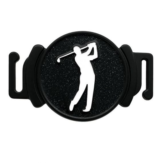 custom enamel magnetic golf ball marker shoe clip in black plating