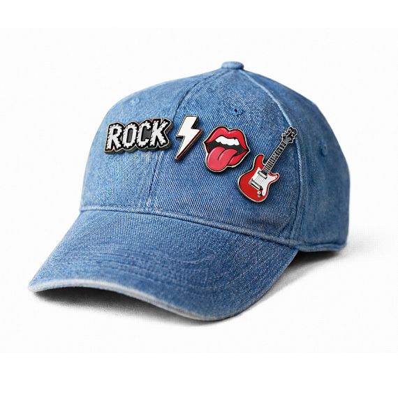 custom enamel logo lapel pins for baseball cap