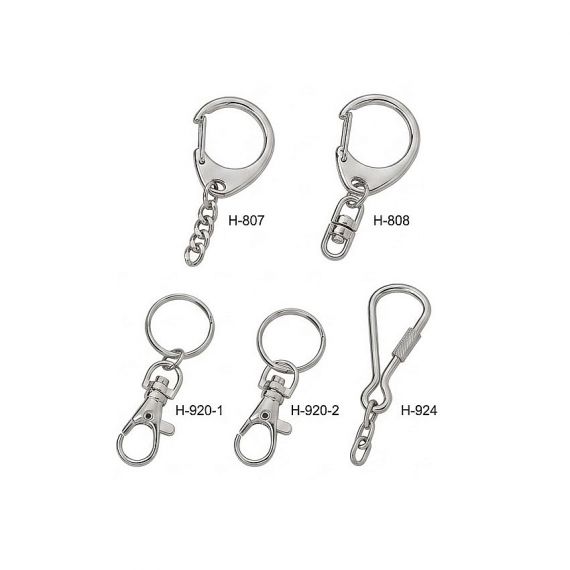 custom plated metal keychain parts attachment swivel snaps hardware