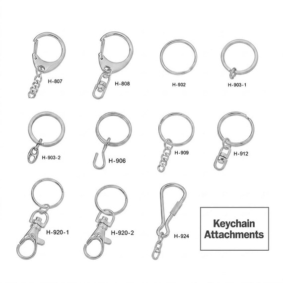 Accesorios de llavero de metal
