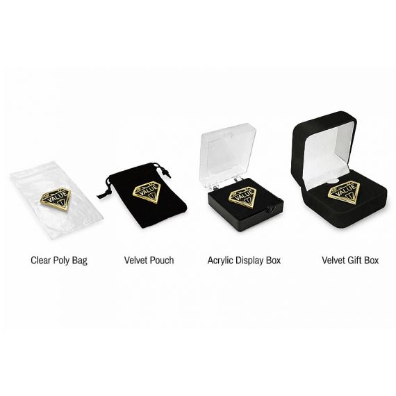 Bulk order personalized pin packaging solutions for international suppliers.