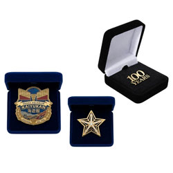 Luxury Velvet Presentation Boxes for Executive Lapel Pins