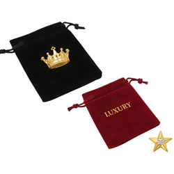 Soft-Touch Velvet Pouches for Premium Pin Presentation