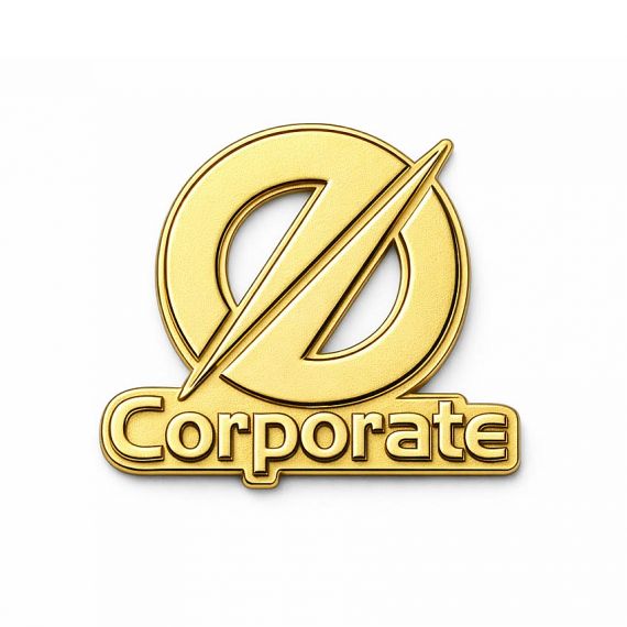 personalized stamped gold plated corporate lapel pin