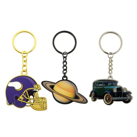 Llaveros de metal impresos personalizados