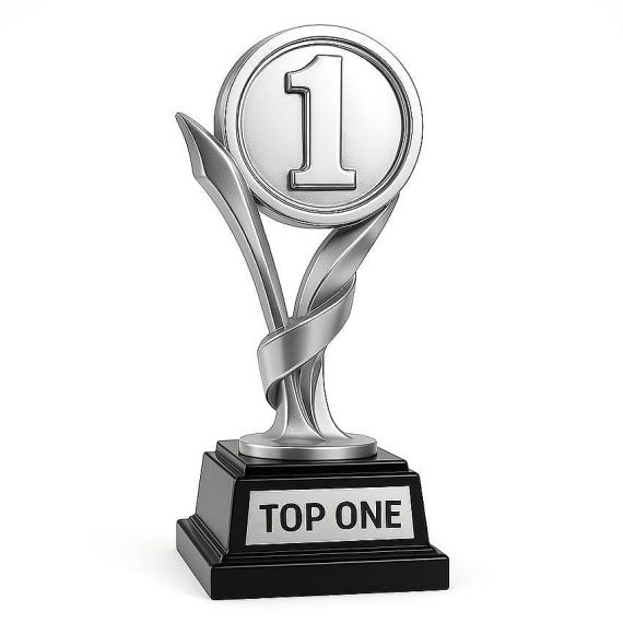 silver metal film trophy metal