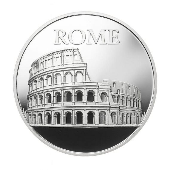 Commemorative landmark metal proof coin
