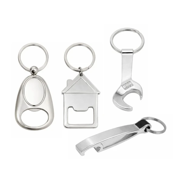 Bottle Opener Keychains (Open Design) - functional designs ready-made zinc alloy bottle opener keychains