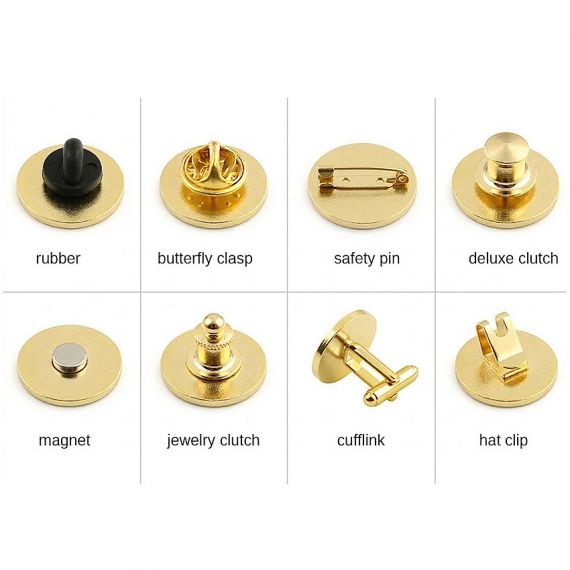 Versatile Backing Options for Custom Lapel Pins