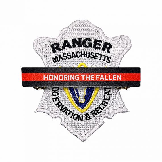 Honoring the Fallen" police mourning band on patch