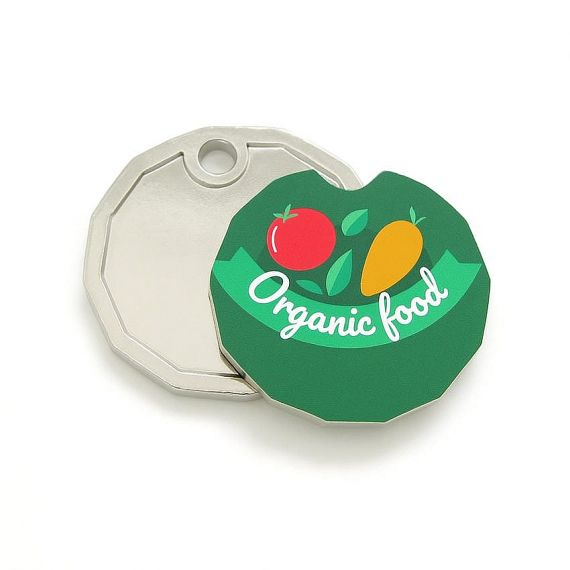 personalized logo printed UK pound size trolley coin