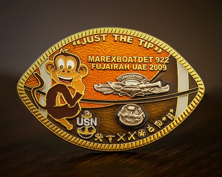 What is a commemorative challenge coin?
