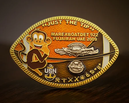 What is a commemorative challenge coin?