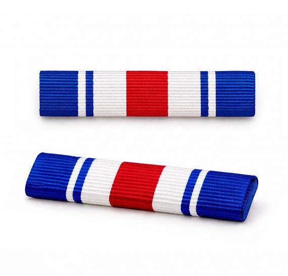 Military ribbon bar with slide-on back