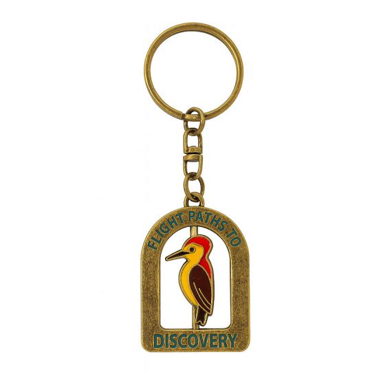 Metal spinning rotating bird centerpiece keychain