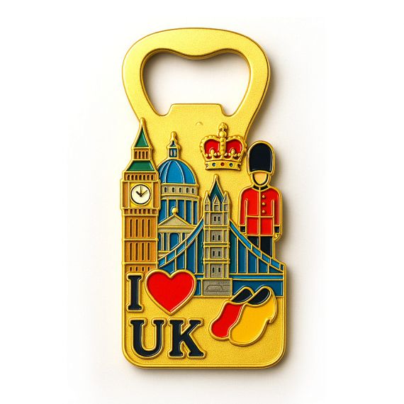 Vintage-style Tokyo Tower metal bottle opener souvenir