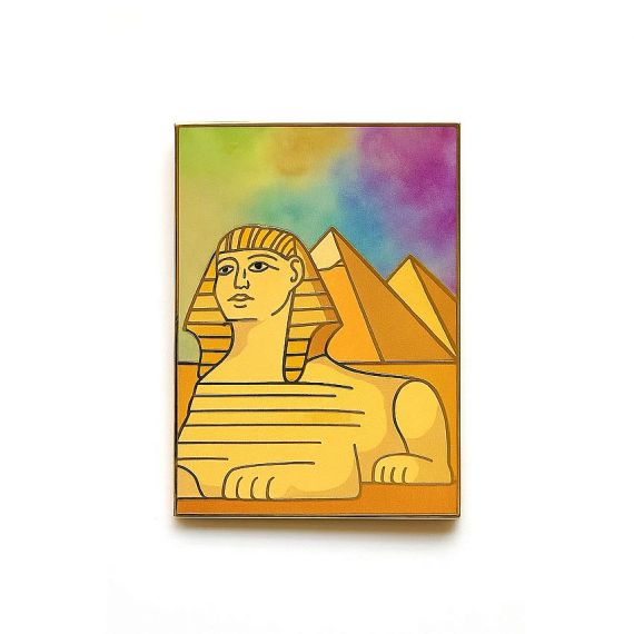 Detailed UV printing lapel pins showcasing smooth color gradients.