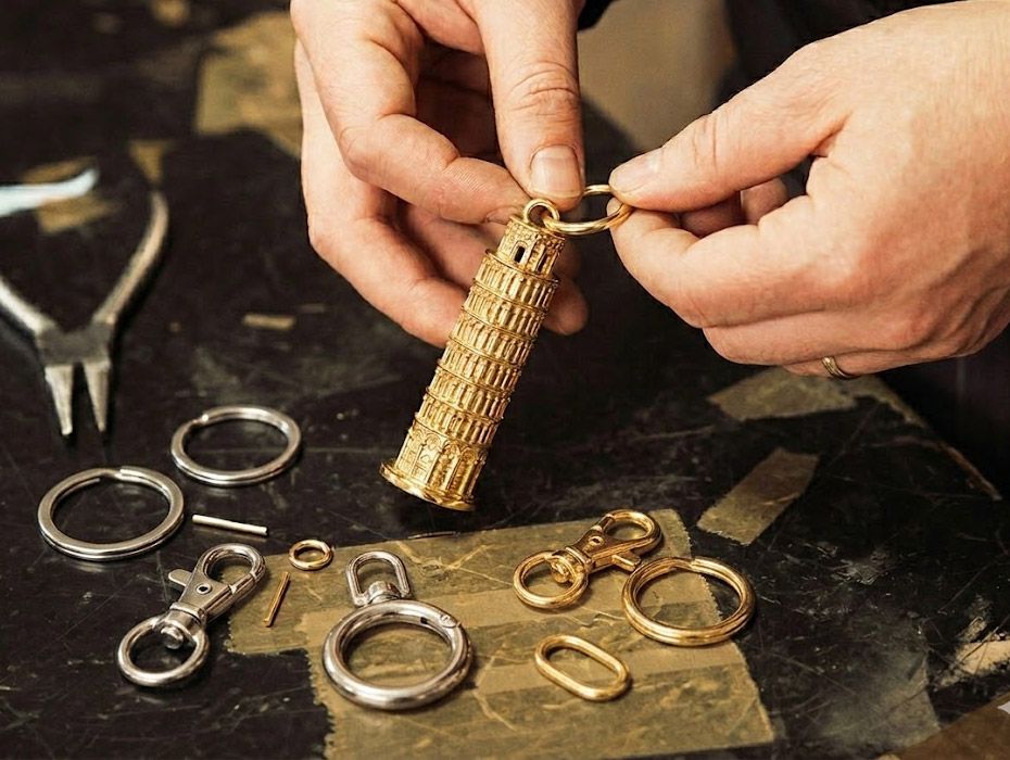 Les processus de production des porte-clés en métal