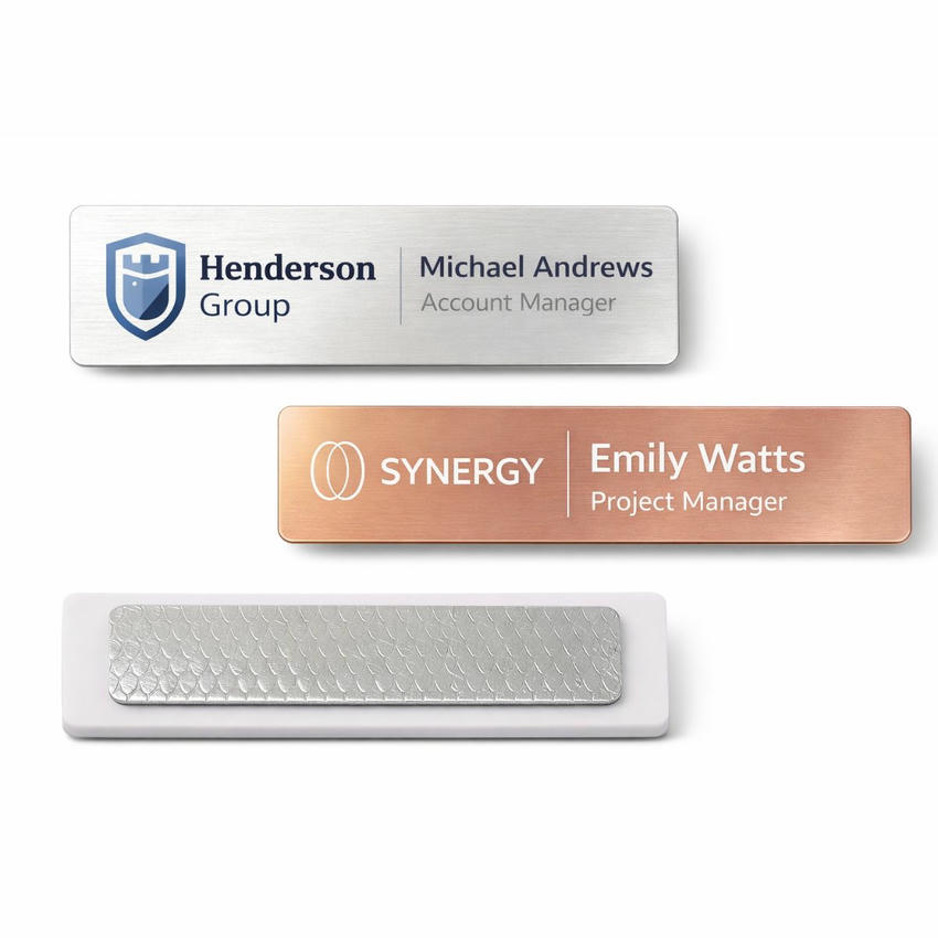 Stainless Steel Metal Name Tags | Jin Jumbo Custom Metal Gifts