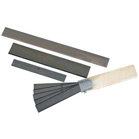 壁紙刮刀 - 4吋刮刀替換刀片,10片裝塑膠管包裝。