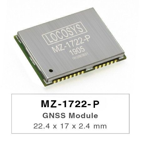 LOCOSYS MZ-1722-P is a multi-constellation dual-frequency GNSS module that can output raw data for high precision location, such as RTK and PPK.