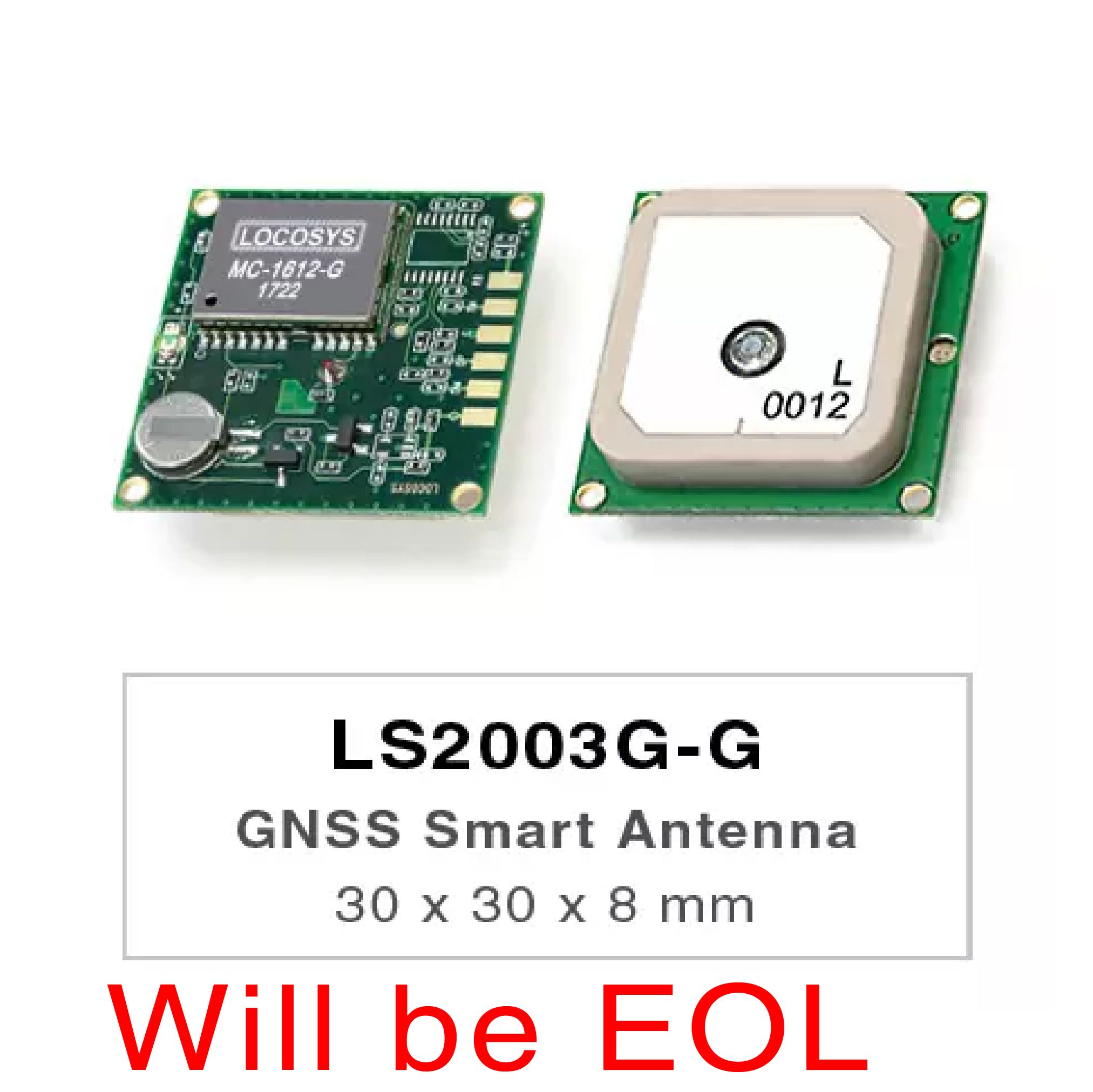 LS2003G-G series products are complete standalone GNSS smart antenna modules, including an embedded antenna and GNSS receiver circuits, designed for a broad spectrum of OEM system applications.