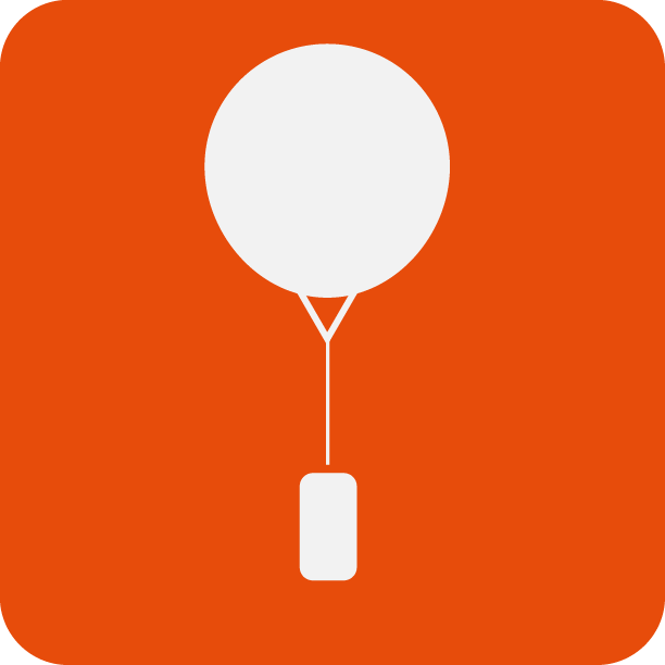 Particular application like the weather balloon, as known as Radiosonde.