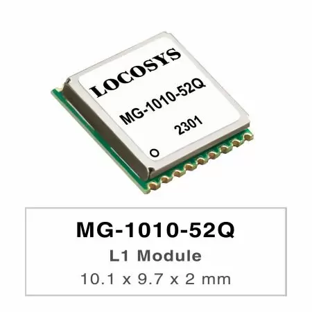MG-1010-52Q - LOCOSYS MG-1010-52Q es un módulo GNSS completo e independiente.