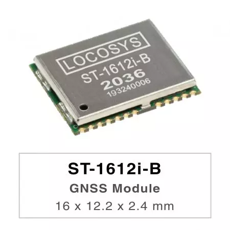 ST-1612i-B - El módulo LOCOSYS ST-1612i-B puede adquirir y rastrear simultáneamente múltiples constelaciones de satélites que
incluyen GPS, BEIDOU, GALILEO y QZSS.Cuenta con alta sensibilidad, bajo consumo de energía y un factor de forma pequeño.