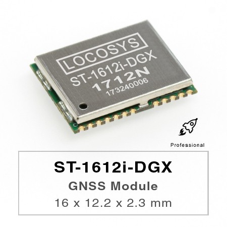 ST-1612i-DGX - El módulo de navegación inercial ST-1612i-DGX de LOCOSYS es la solución perfecta para aplicaciones automotrices.