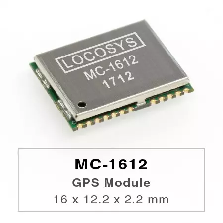 MC-1612 - El módulo GPS MC-1612 de LOCOSYS cuenta con alta sensibilidad, bajo consumo de energía y un factor de forma ultra pequeño.