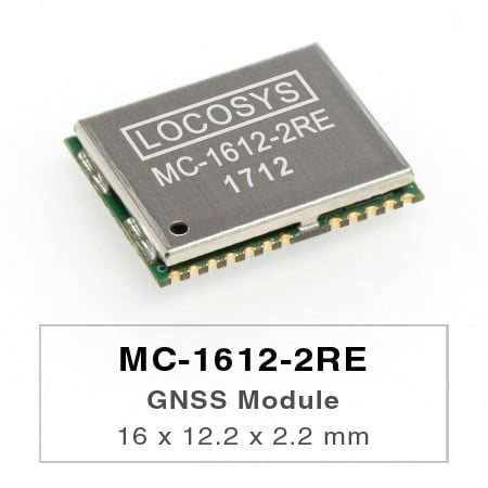 GPSモジュール - LOCOSYS GPS MC-1612-2REモジュールは高感度、低消費電力、超小型フォームファクターを特長としています。