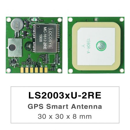 LS2003xU-2RE - Los productos de la serie LS2003xU-2RE son receptores de antena inteligente GPS completos, que incluyen una antena incorporada y circuitos receptores GPS, diseñados para una amplia gama de aplicaciones de sistemas OEM.
