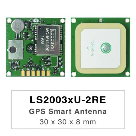 LS2003xU-2RE - Les produits de la série LS2003xU-2RE sont des récepteurs d'antenne GPS intelligents complets, comprenant une antenne intégrée et des circuits de réception GPS, conçus pour une large gamme d'applications système OEM.