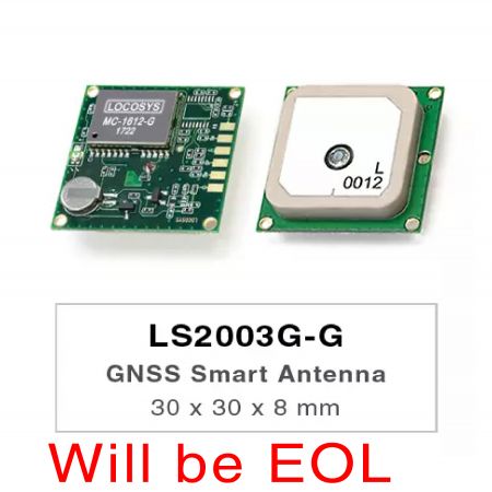 LS2003G-G - Les produits de la série LS2003G-G sont des modules d'antenne intelligente GNSS autonomes complets, comprenant une antenne intégrée et des circuits récepteurs GNSS, conçus pour une large gamme d'applications système OEM.