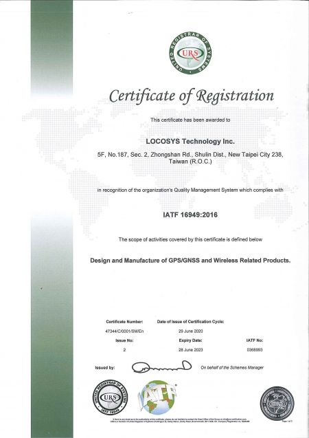 LOCOSYSTECH IATF16949-2016