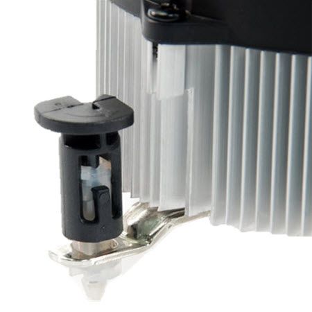 INTEL LGA1366 CPU Cooler, Push Pin Installation TDP 130W | Aluminum ...