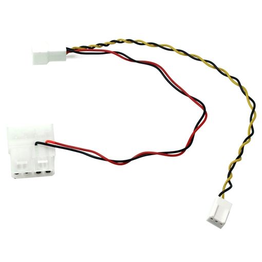 Adaptateur de ventilateur Molex à 3 broches, 2 pièces, 4 broches, grand câble d'alimentation 4P à 3 broches, 2 voies, 12V, 2 voies, 5V 7 Adaptateur de ventilateur Molex à 3 broches, 2 pièces, 4 broches, grand câble d'alimentation 4P à 3 broches, 2 voies, 12V, 2 voies, 5V 7