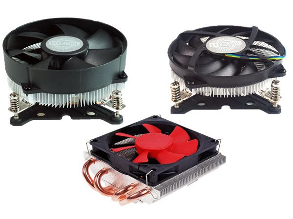 Для процесорів INTEL LGA1700 існують високопродуктивні охолоджувачі з тепловими трубками та варіанти охолоджувачів з алюмінієвими профілями