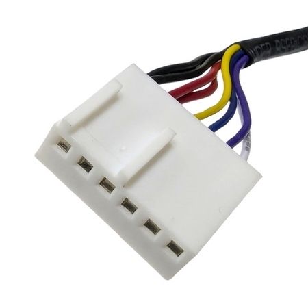 60mm x 60mm x 56mm PWM直流雙轉子風扇電源接頭。