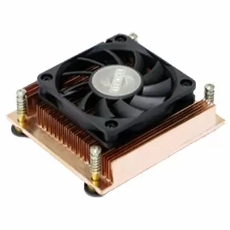 مبرد وحدة المعالجة المركزية منخفض الارتفاع INTEL Socket 478، قدرة تبديد الحرارة 65 واط - مشتت حرارة ملحوم بالكامل من النحاس بكثافة عالية، يستخدم لـ INTEL Socket 478، مزود بمحامل EL الحصرية على المروحة، والتي تتميز بانخفاض الضوضاء وطول العمر. أقصى كفاءة لتبديد الحرارة هي 65W.