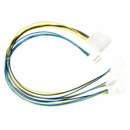 1 to 3 PWM Fan Control Adapter Cable - Increase the number of PWM fans that can be used to solve the problem of insufficient PWM fan connectors on the motherboard