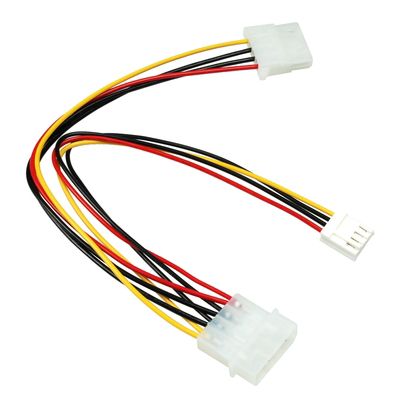 Molex 4-pin to Small 4-pin Cable (Applicable: FDD and Slimline Optical Drives (IDE))