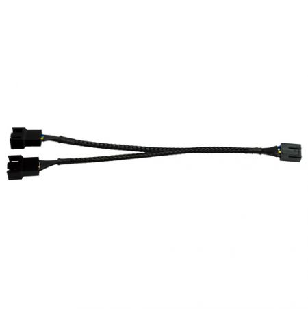 1 to 2 PWM Fan Adapter Cable - One PWM fan header supports two PWM fans, expanding the number of fans used